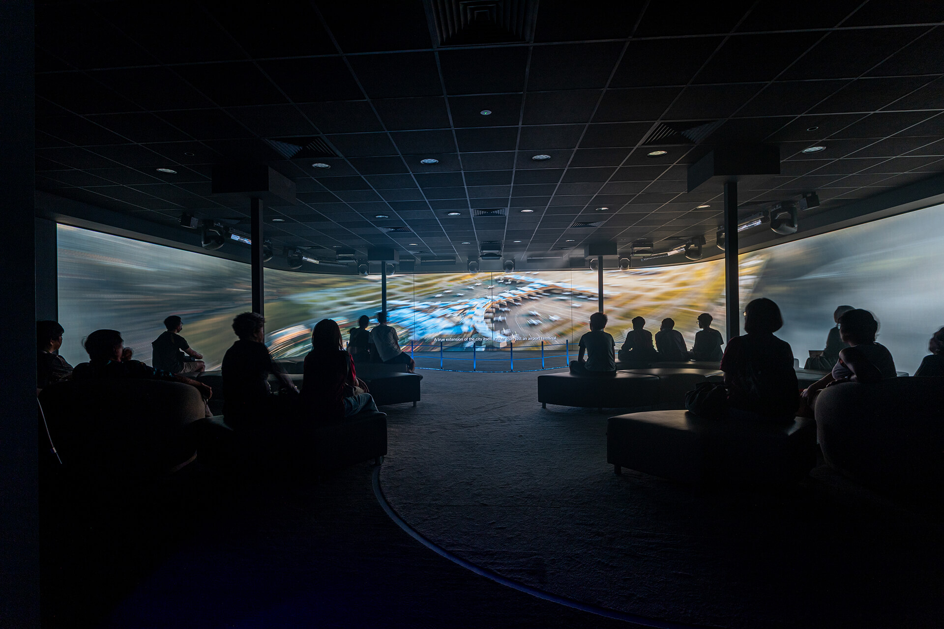 T5 in the Making Exhibition: By integrating an immersive centrepiece at the exhibition midpoint, the designers created a deliberate emotional peak that distils the exhibition’s primary takeaways. This approach ensures the narrative remains accessible and impactful, even for visitors who bypass text-heavy zones.